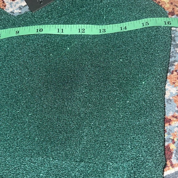 Lulus glitter tulip cocktail mini bodycon dress spaghetti straps - Picture 9 of 10